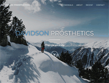 Tablet Screenshot of davidsonprosthetics.org